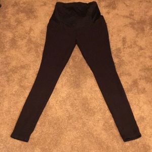 Black maternity leggings